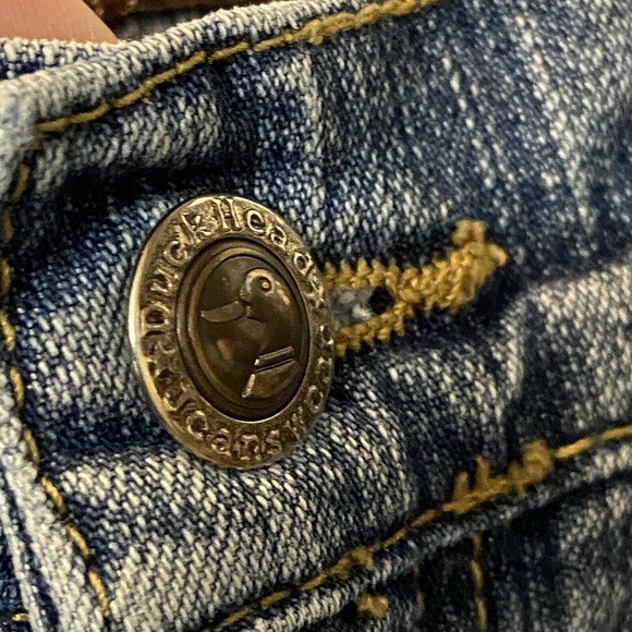 Duck Head womens Blue jeans Denim Size 12 Regular Bootcut 30 inch Inseam - Picture 6 of 9